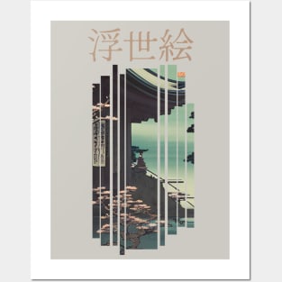 Ukiyo e Japanese Temple Posters and Art